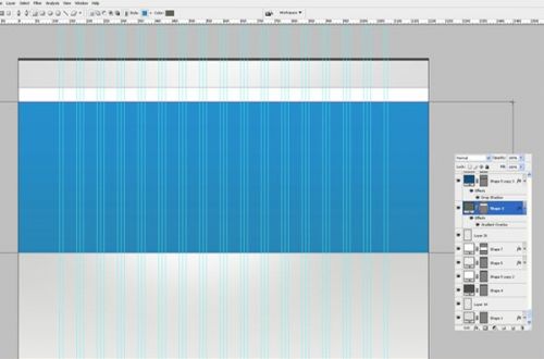 طراحی وبسایت در فتوشاپ از صفر